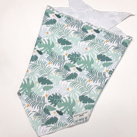 PALM LEAF PRINT PERFORMANCE BANDANA